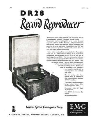 E.M.G  Gramophone DR-28